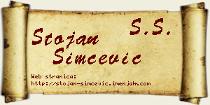Stojan Simčević vizit kartica